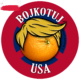 Naklejek 50 mm | Bojkotuj USA (polski)