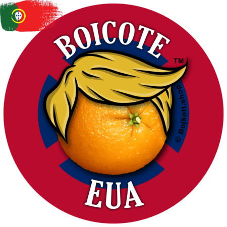 Autocolantes 50 mm | Boicote EUA (português)