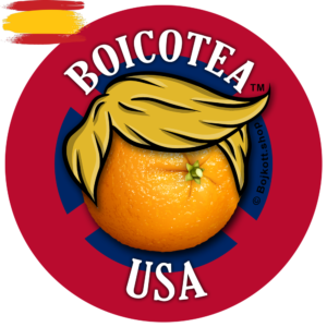 250 stickers 50 mm | Boicotea USA (español)